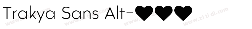 Trakya Sans Alt字体转换